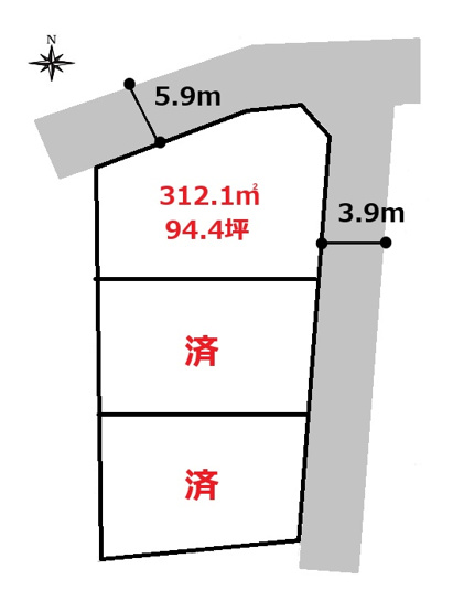 【土地図】 | 前橋市房丸町売地