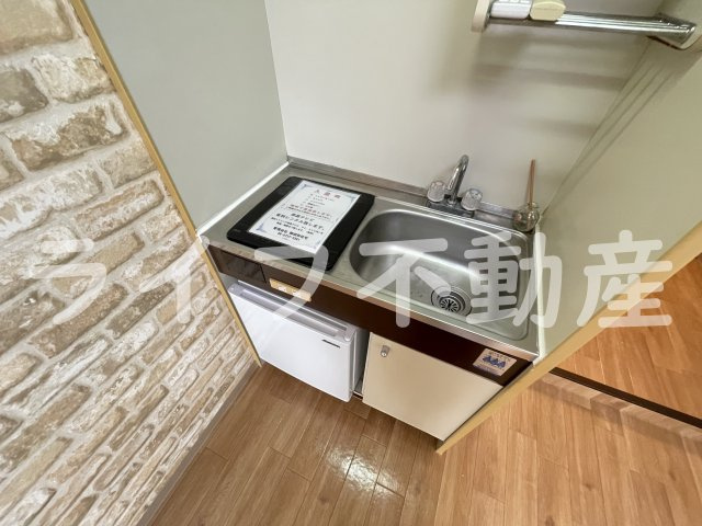 YOUハイム金岡のキッチン|コンパクトなキッチンで掃除もラクラク