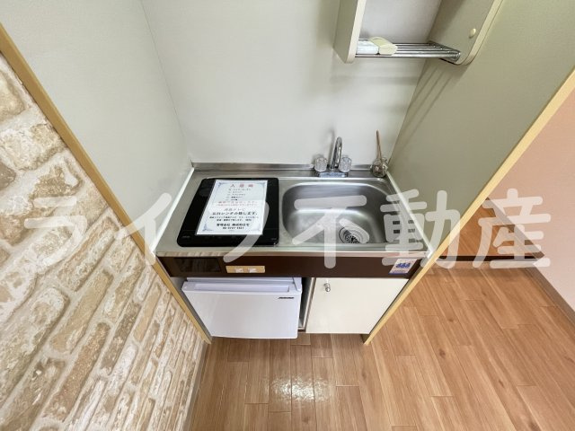 YOUハイム金岡のキッチン|コンパクトなキッチンで掃除もラクラク