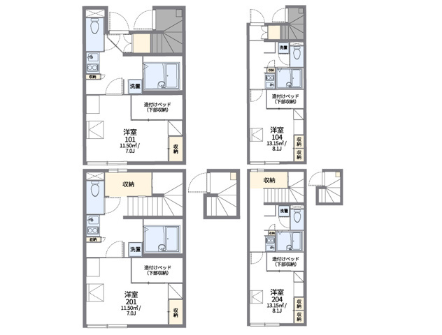 レオパレスグランシャリオの間取り|画像2