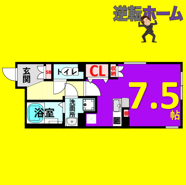 LUORE大曽根NORTH　名古屋市賃貸　仲介手数料無料の間取り