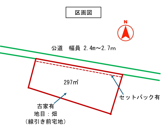 藤岡市立石　土地450の土地図