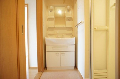 【洗面所】 | ブリアンハイムＣ | スペースが確保できる洗面所です