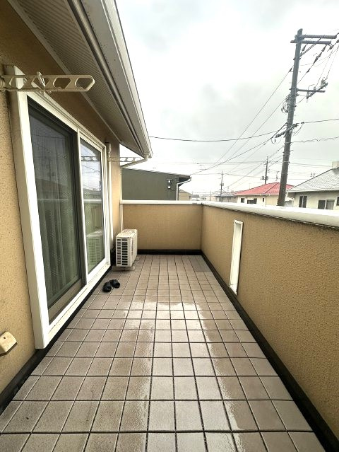 連島中央　売家のバルコニー|陽当たりの良いバルコニー