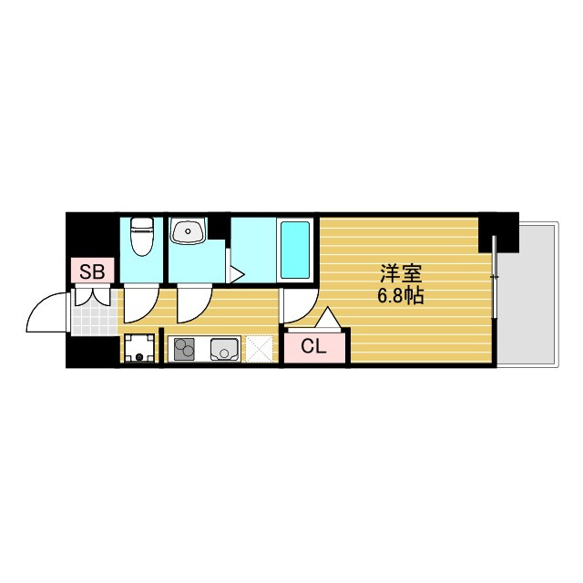 スワンズシティ新大阪ヴィーヴォの間取り