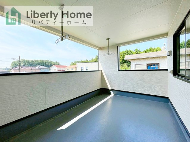 つくば市中別府第1　新築戸建のバルコニー