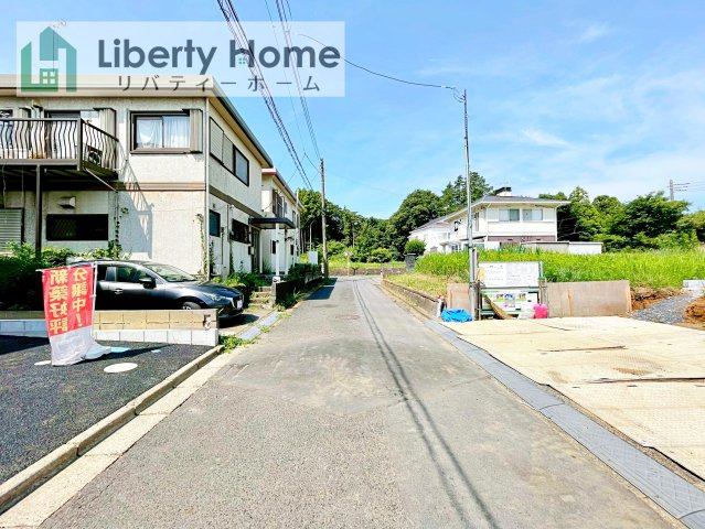 つくば市中別府第1　新築戸建の前面道路含む現地写真