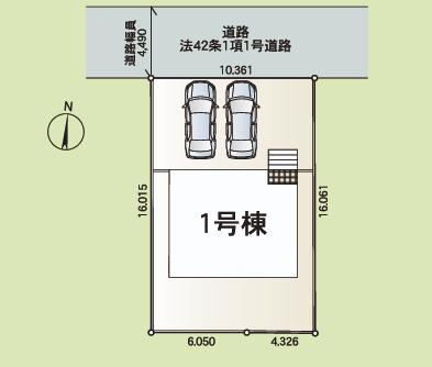 つくば市中別府第1　新築戸建の区画図