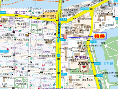 【地図】 | エスリードレジデンス大阪谷町ザ・マークス