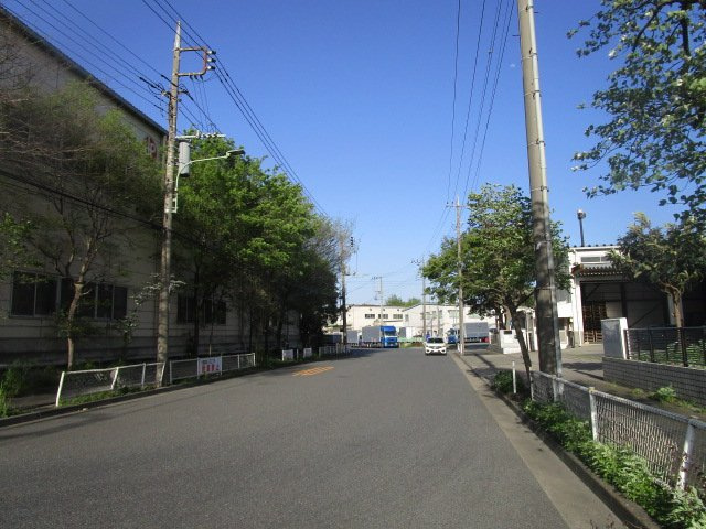 大田区城南島２丁目の倉庫の周辺