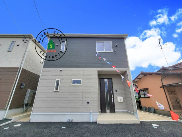 菊池市西寺第2-4棟（1号棟）の外観|デザイン性のある外観です。