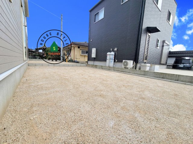 菊池市西寺第2-4棟（1号棟）の庭|お庭で自由な時間を過ごせます。