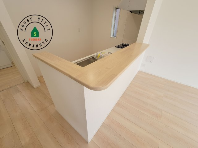 菊池市西寺第2-4棟（1号棟）のダイニング|ダイニングとリビングのメリハリが付けやすい空間設計になっています。