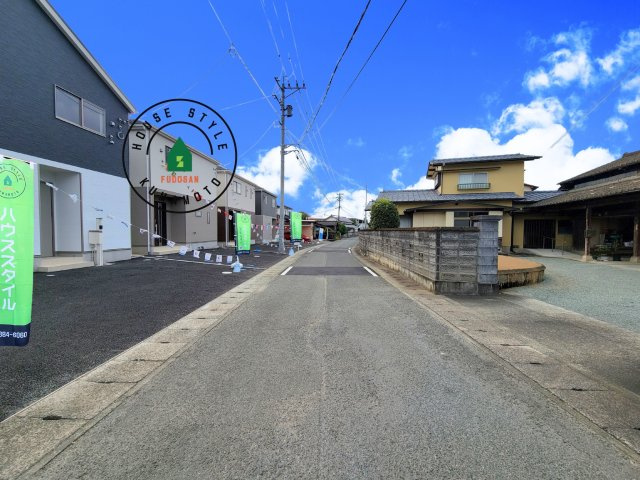 菊池市西寺第2-4棟（2号棟）の前面道路含む現地写真|前面道路です。
