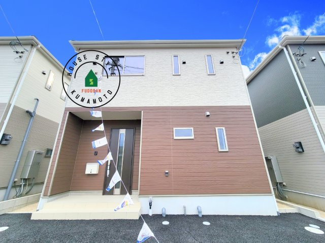 菊池市西寺第2-4棟（2号棟）の外観|デザイン性のある外観です。