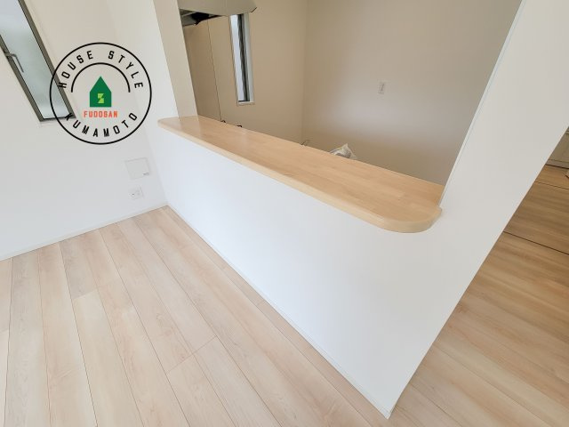 菊池市西寺第2-4棟（2号棟）のダイニング|ダイニングとリビングのメリハリが付けやすい空間設計になっています。