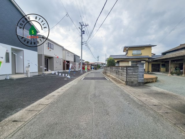 菊池市西寺第2-4棟（3号棟）の前面道路含む現地写真|前面道路です。
