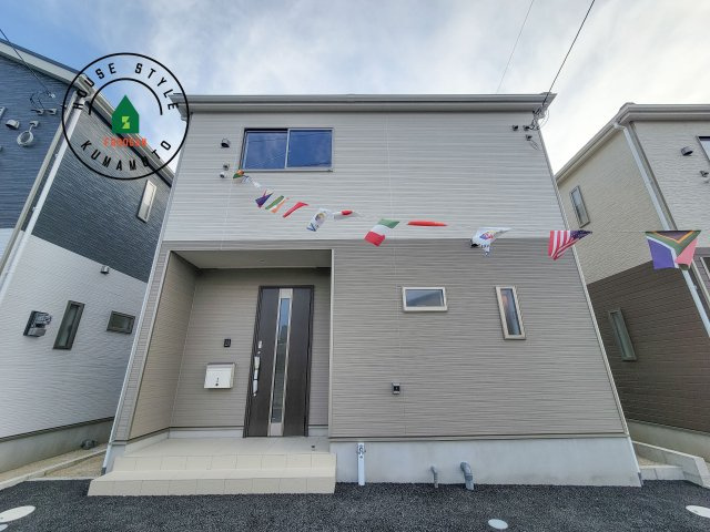 菊池市西寺第2-4棟（3号棟）の外観|デザイン性のある外観です。