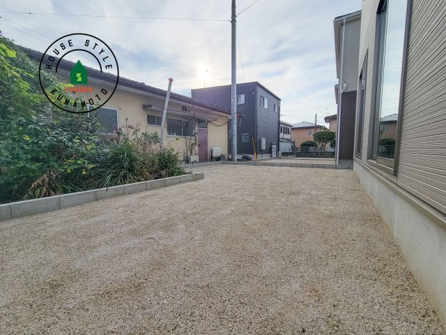 菊池市西寺第2-4棟（3号棟）の庭|お庭で自由な時間を過ごせます。