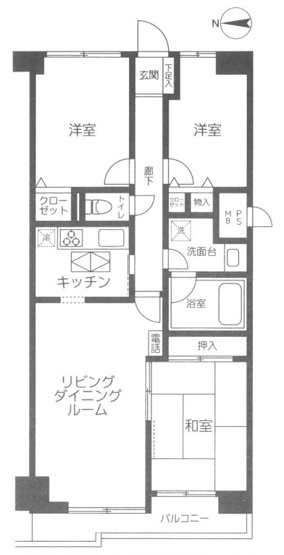 【間取り】 | ライオンズマンション茅ヶ崎第3