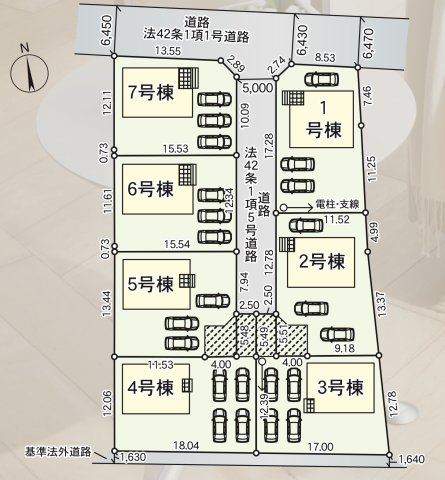 【区画図】 | 上里町勅使河原第17  クレイドルガーデン　新築戸建　全7棟　7号棟