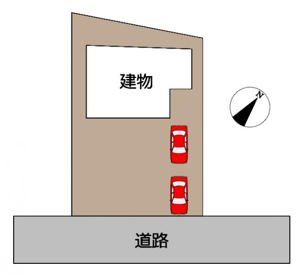 富士市三ツ沢の中古一戸建|【現況販売】区画図