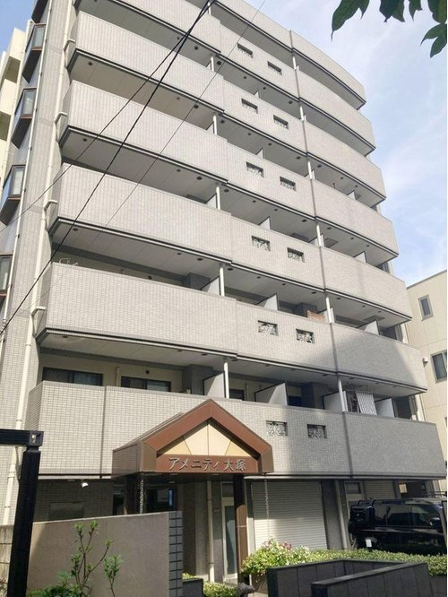 アメニティ大塚の外観|6階部分・南西角部屋につき陽当り・通風良好