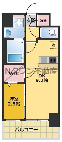【間取り】 | エステムコート名古屋新栄Ⅱアリーナ | 間取りです。
