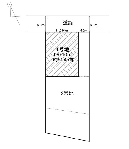 福知山市大池坂町１号地の土地図
