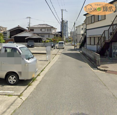 明石市二見町福里　土地の前面道路含む現地写真