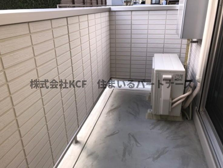 エスポワール合川B棟のバルコニー