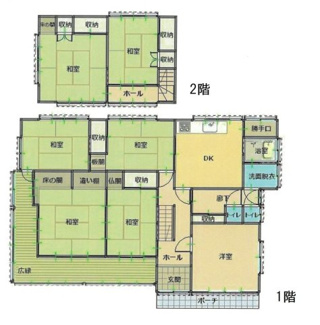 【間取り】 | 鳥取市津ノ井中古一戸建て