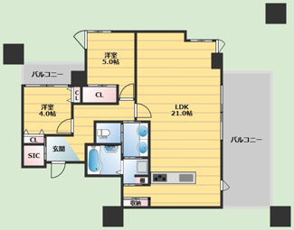 【間取り】 | マニフィーク北桜塚