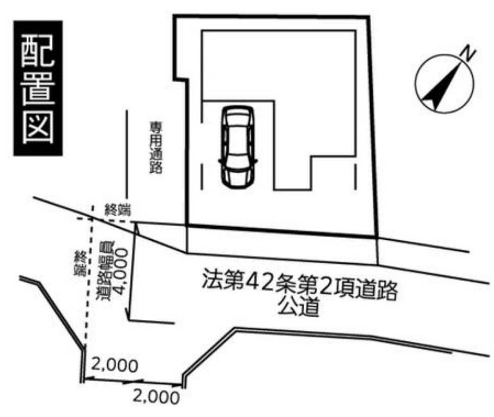 横浜市旭区都岡町 新築戸建て【仲介手数料無料】の区画図