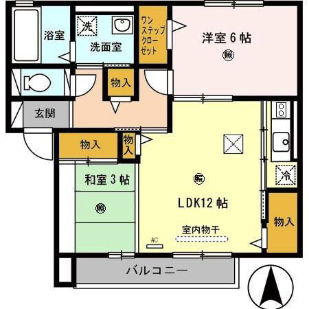 【間取り】 | プランドール若江A棟