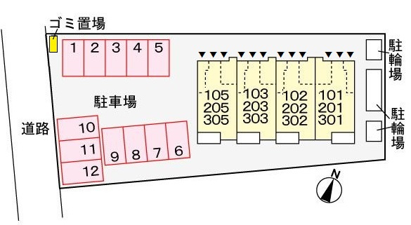 クオーレの区画図