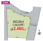 建築条件なし売地　　桶川市川田谷の画像