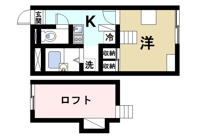 レオパレスＩＲＩＳＣＯＵＲＴの間取り|機能的で快適な物件です