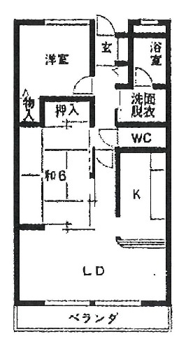 チサンマンション紀の川・ｵｰﾅｰﾁｪﾝｼﾞ・54674の間取り