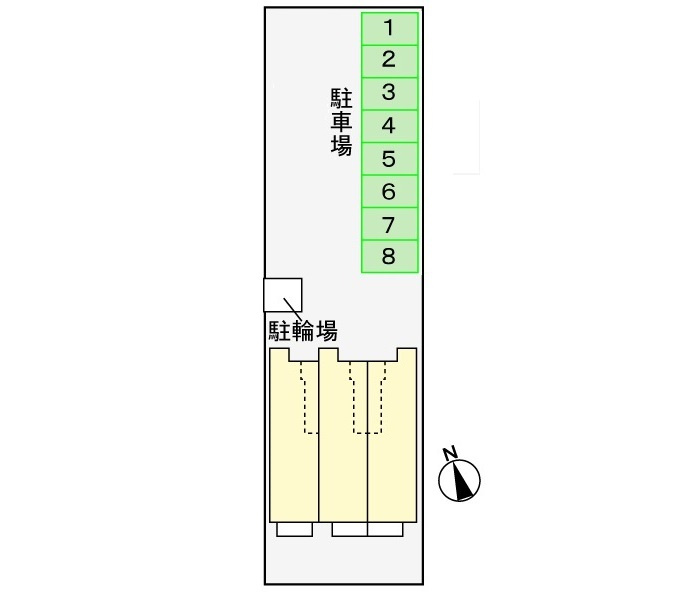 パークサウス 東森岡の区画図