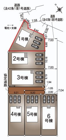 中津川市駒場第４の区画図