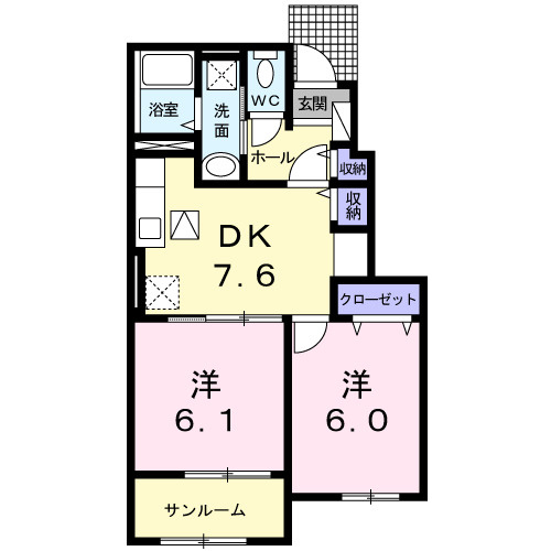 アルバーダ・ＭⅠの間取り
