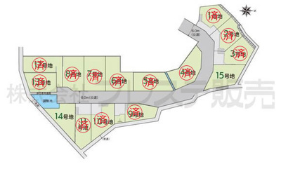 【区画図】 | 生駒市小明町の新築一戸建 全１５区画 | 全体区画図