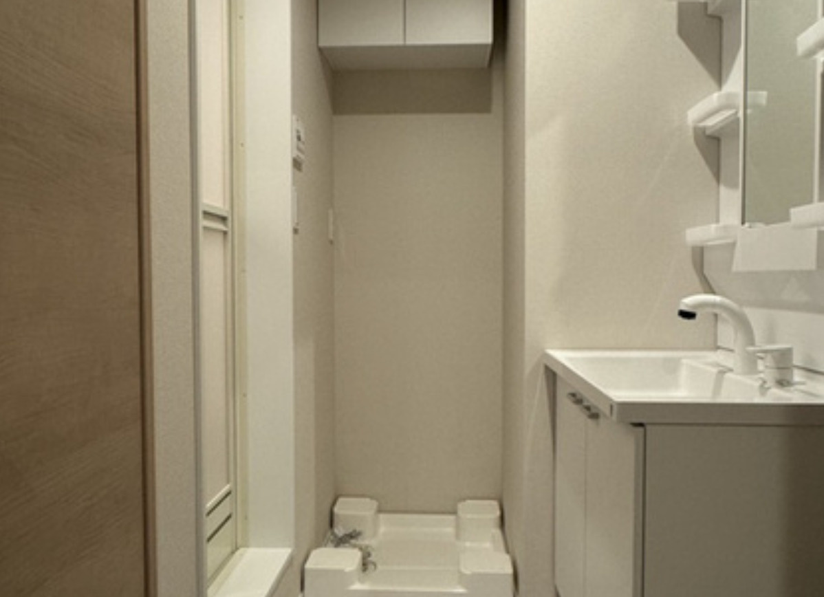 海老名市東柏ケ谷4丁目　一棟アパート　現況満室稼働中の洗面所