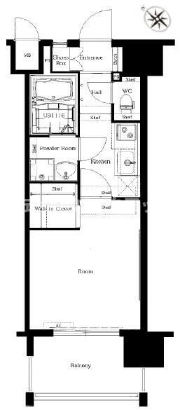 エンクレスト天神MERSⅡの間取り