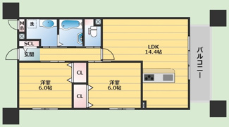【間取り】 | ペンギンズマンション箕面新稲
