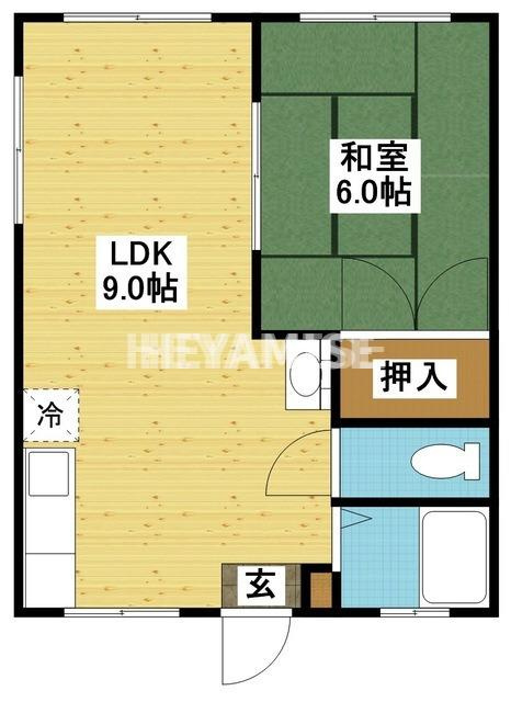 岡村アパートの間取り