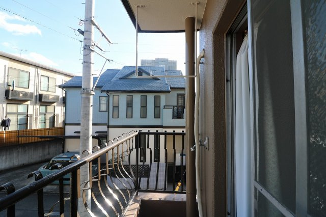 丸美タウンマンション亀城のバルコニー