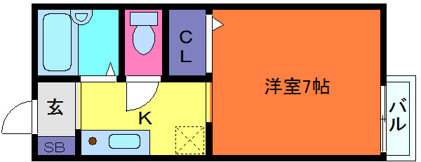 甲南ハイツの間取り