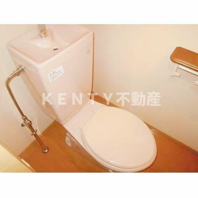 【トイレ】 | ルーブル池上参番館 | 落ち着いた色調のトイレです